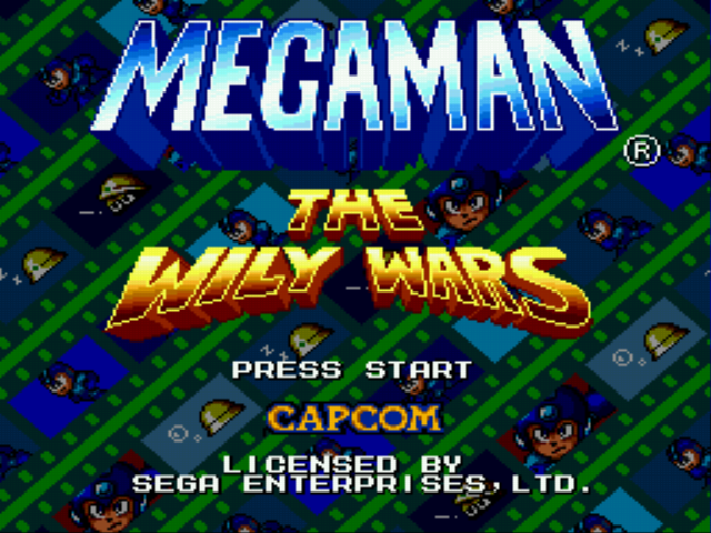 Wily Wars Move-Shoot hack (v0.4) Title Screen